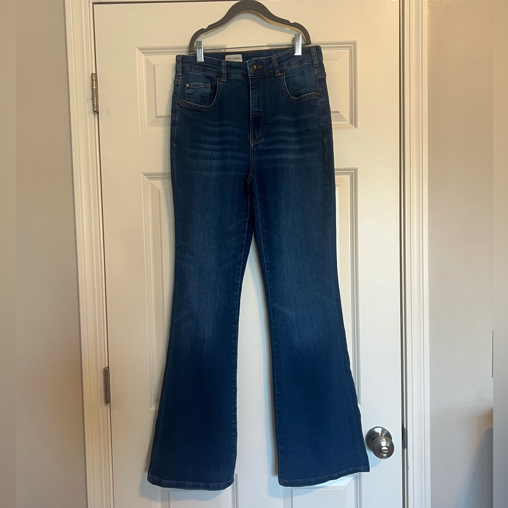 Pilcro High Rise Flare Jeans